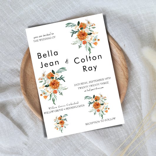 Hochzeitsempfehlung für die Bläserkaskade Einladung