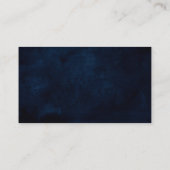 Hochzeitsempfehlung für dusty Blue Slate Navy Begleitkarte (Rückseite)
