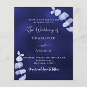 Hochzeitsempfehlung für Eukalyptus Flyer (Vorne)