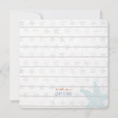 Hochzeitsempfehlung für Nautical Beach Einladung (Vorderseite)