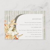 Hochzeitsempfehlung für Rustic Fall Pumpkin Arch F Begleitkarte (Vorderseite)