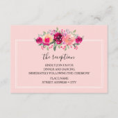 Hochzeitsempfehlung für Wasserfarben Begleitkarte (Vorderseite)