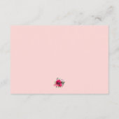 Hochzeitsempfehlung für Wasserfarben Begleitkarte (Rückseite)