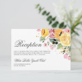 Hochzeitsempfehlung für Wasserfarben Einladung (Stehend Vorderseite)