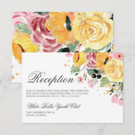 Hochzeitsempfehlung für Wasserfarben Einladung