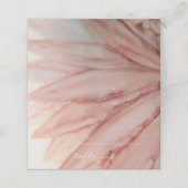 Hochzeitsempfehlung geklappt Zeltkarte Schöne Pink Platzkarte (Außenseite Aufgefaltet)