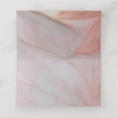 Hochzeitsempfehlung geklappt Zeltkarte Schöne Pink Platzkarte (Innenseite Aufgefaltet)