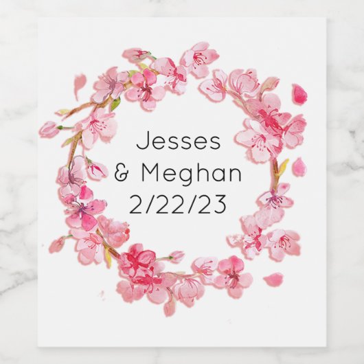 Hochzeitsempfehlung Probe Parco delle camelie Loca Weinetikett (Einzelnes Label)