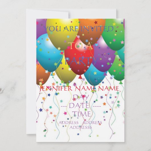 Hochzeitsensemble Einladung (Vorderseite)