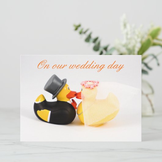 Hochzeitsenten (Stehend Vorderseite)