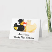 Hochzeitsenten 2 ... Dankeskarte (Rückseite)