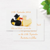 Hochzeitsenten 2 ... Datum freihalten (Schreibtisch)