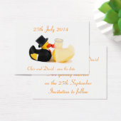 Hochzeitsenten 2 ... Datum freihalten (Schreibtisch)