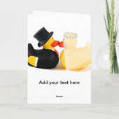 Hochzeitsenten 2 karte (Rückseite)