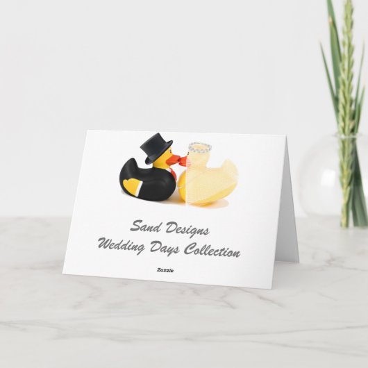 Hochzeitsenten 2 karte (Rückseite)