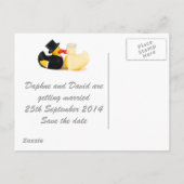 Hochzeitsenten 2 ... Postkarte (Rückseite)
