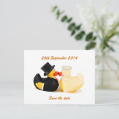 Hochzeitsenten 2 ... Postkarte (Stehend Vorderseite)