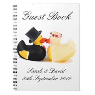 Hochzeitsenten 4 ... Gästebuch Notizbuch Notizblock