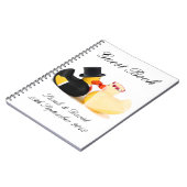 Hochzeitsenten 4 ... Notebook Gästebuch Notizblock (Linke Seite)