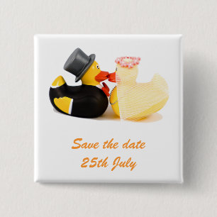 Hochzeitsenten ... Abzeichen Button