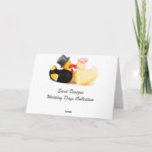 Hochzeitsenten ... danke Karte (Rückseite)