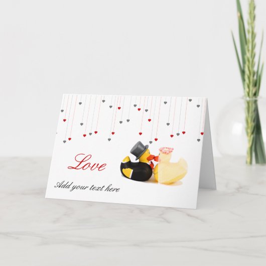 Hochzeitsenten Karte (Vorderseite)