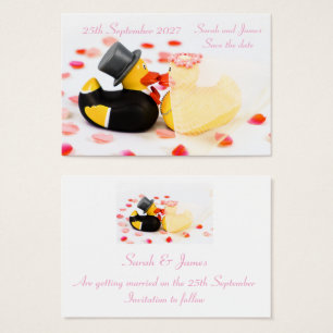 Hochzeitsenten Rosenblüten Konfetti - Save the Dat