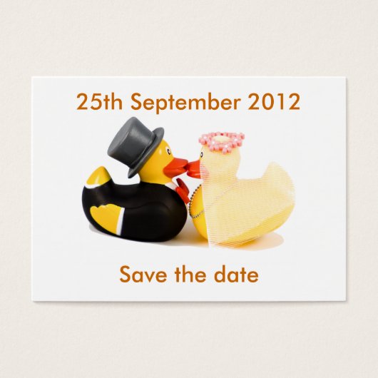 Hochzeitsenten ... Save the Date (Vorderseite)