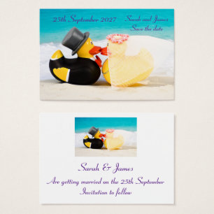 Hochzeitsenten Strandhochzeit - Save the Date