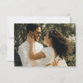 Hochzeitsereignisänderung rette das neue Datum gra Save The Date (Rückseite)