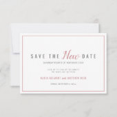 Hochzeitsereigniswechsel rette das neue Datum dusk Save The Date (Vorderseite)