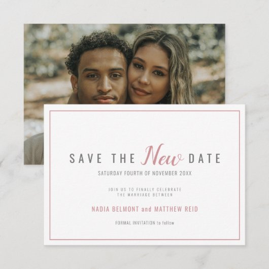 Hochzeitsereigniswechsel rette das neue Datum dusk Save The Date (Vorne/Hinten)