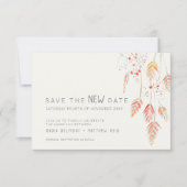 Hochzeitsereigniswechsel rette die neue Zeitfallsk Save The Date (Vorderseite)