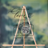 Hochzeitserfassung der Liebe QR Code Foto Share Acrylschild (Neutral)