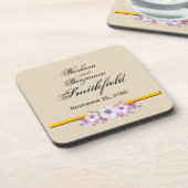 Hochzeitserinnerung Bloral Untersetzer personalisi (Linke Seite)