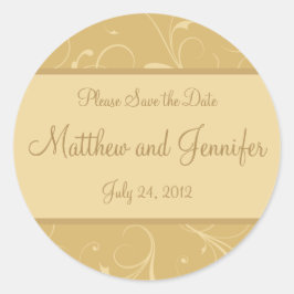 Hochzeitserklärung Save the Date Aufkleber