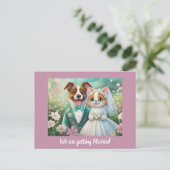 Hochzeitserklärung Save the Date Vorlage Postkarte (Stehend Vorderseite)