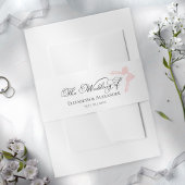 Hochzeitseröffnungsband | Bow Calligraphy Einladungsbanderole