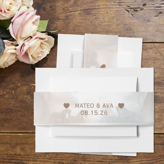 Hochzeitseröffnungsband Einladungsbanderole