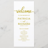 Hochzeitseröffnungsfeier Gold Programm (Vorderseite)