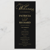 Hochzeitseröffnungsfeier Gold Programm (Vorderseite)