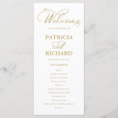 Hochzeitseröffnungsfeier Gold Programm (Vorderseite)