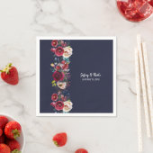 Hochzeitsessen am Hochzeitsessen der Marine Burgun Serviette (Beispiel)