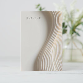 Hochzeitsessen aus geschnitztem Marmor - UAWG RSVP Karte