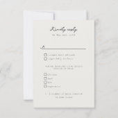 Hochzeitsessen aus weichem Marmor - UAWG RSVP Karte (Rückseite)