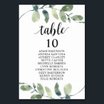 Hochzeitsessen, Eukalyptus Gäste Sitzkarte Ta Tischnummer<br><div class="desc">Hochzeitsessen Gästekarte,  Modern Greenery Eukalyptus Themes. Passen Sie den Text an und / oder entfernen und füllen Sie mit Ihrem Hochzeitskonzert themed.</div>