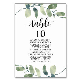 Hochzeitsessen, Eukalyptus Gäste Sitzkarte Ta Tischnummer