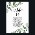 Hochzeitsessen, Eukalyptus Gäste Sitzkarte Tischnummer<br><div class="desc">Hochzeitsessen Gästekarte,  Modern Greenery Eukalyptus Themes. Passen Sie den Text an und / oder entfernen und füllen Sie mit Ihrem Hochzeitskonzert themed.</div>