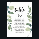 Hochzeitsessen, Eukalyptus Gäste Sitzkarte Tischnummer<br><div class="desc">Hochzeitsessen Gästekarte,  Modern Greenery Eukalyptus Themes. Passen Sie den Text an und / oder entfernen und füllen Sie mit Ihrem Hochzeitskonzert themed.</div>