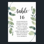 Hochzeitsessen, Eukalyptus Gäste Sitzkarte Tischnummer<br><div class="desc">Hochzeitsessen Gästekarte,  Modern Greenery Eukalyptus Themes. Passen Sie den Text an und / oder entfernen und füllen Sie mit Ihrem Hochzeitskonzert themed.</div>